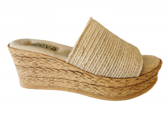 Hoova Monterey Natural Jute Platform Sandal
